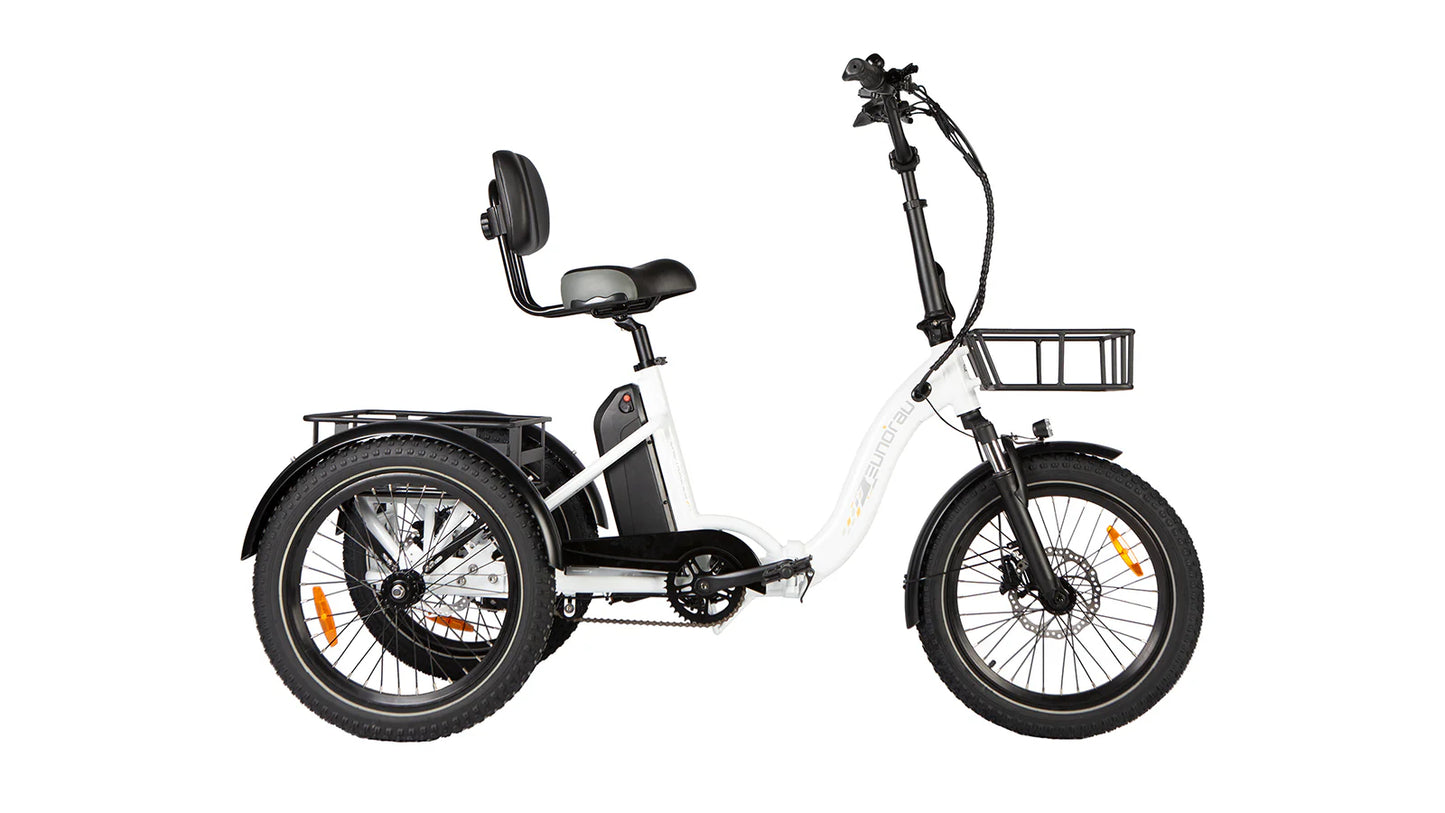 EUNORAU ONE-TRIKE 2.0 Electric Trike – 500W Step-Thru Cargo eTrike