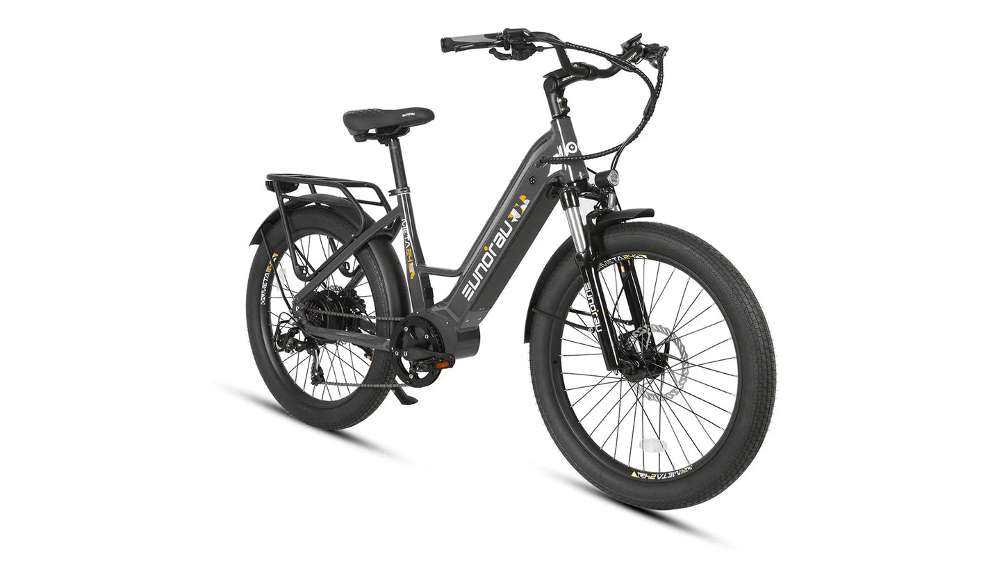 EUNORAU META 24-ST 2.0 Electric Bike – 500W Step-Thru City Commuter eBike