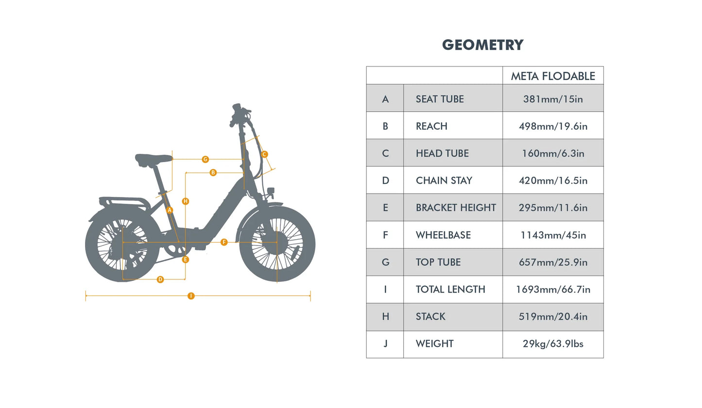 EUNORAU META Foldable Electric Bike – Compact 500W Step-Thru Commuter eBike