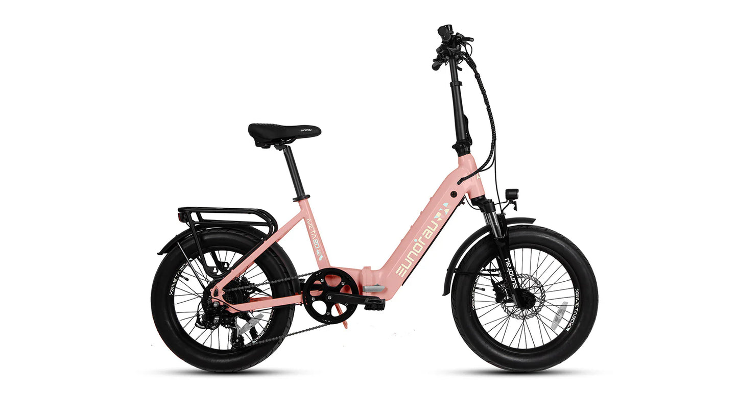 EUNORAU META Foldable Electric Bike – Compact 500W Step-Thru Commuter eBike