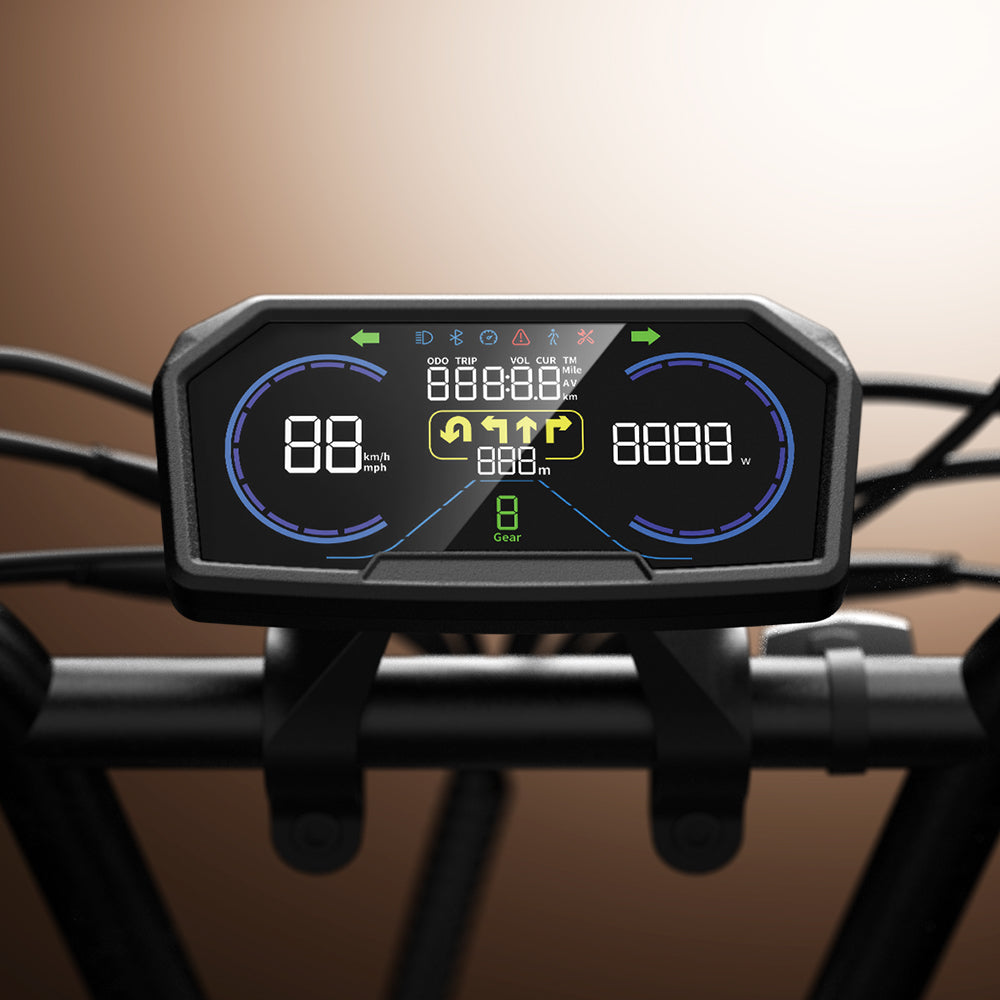 Cycrown CycHunter Pro e-bike seat, battery and frame detail