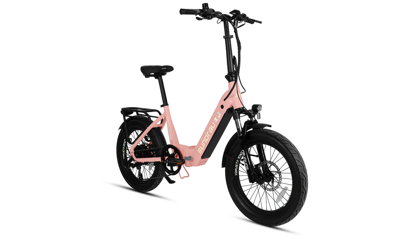 EUNORAU META Foldable Electric Bike – Compact 500W Step-Thru Commuter eBike