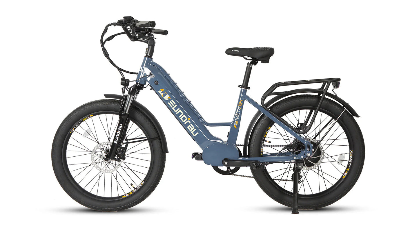 EUNORAU META 24-ST 2.0 Electric Bike – 500W Step-Thru City Commuter eBike