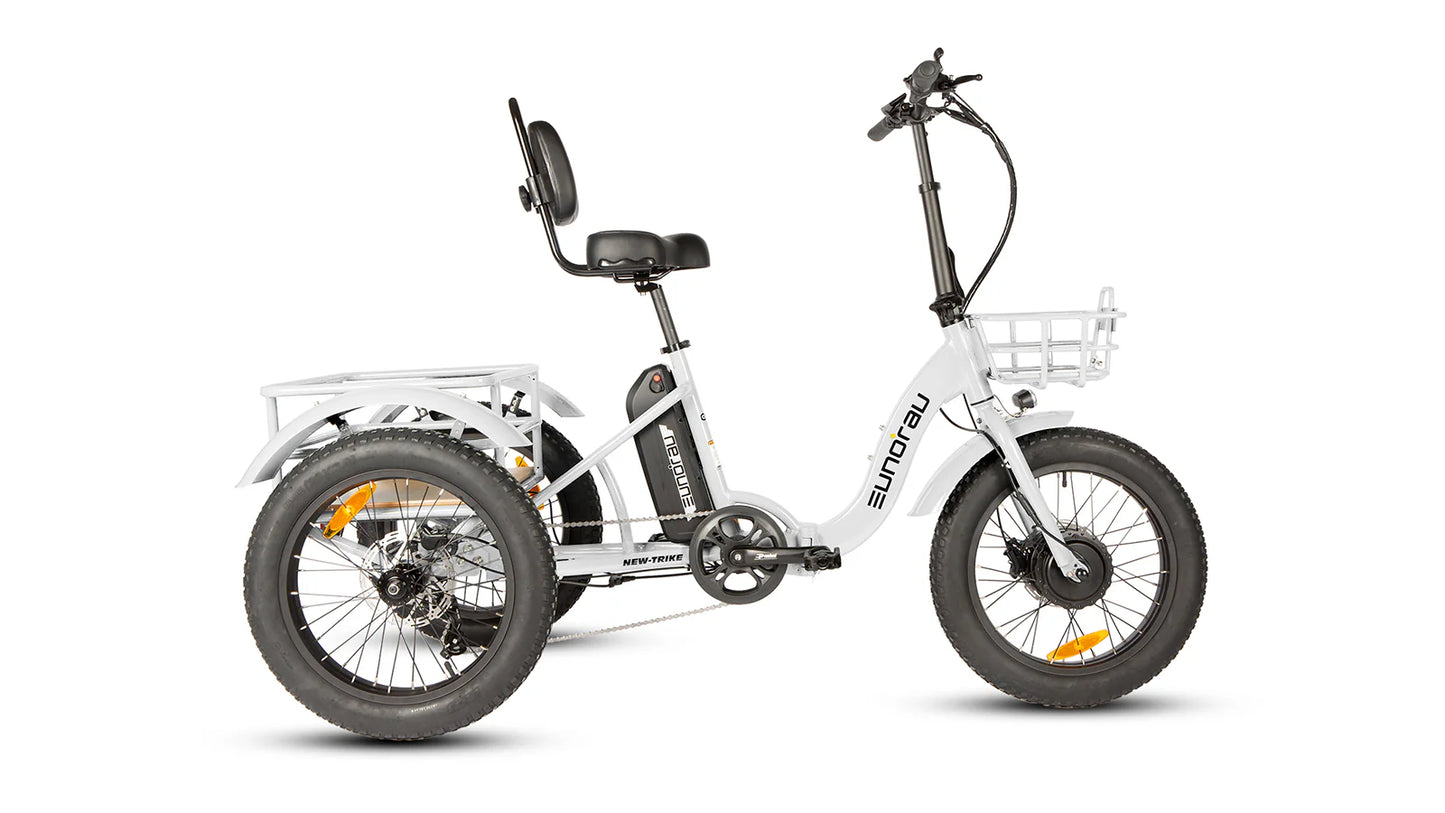 EUNORAU NEW-TRIKE 2.0 Electric Trike – 750W Fat Tire Cargo eTrike