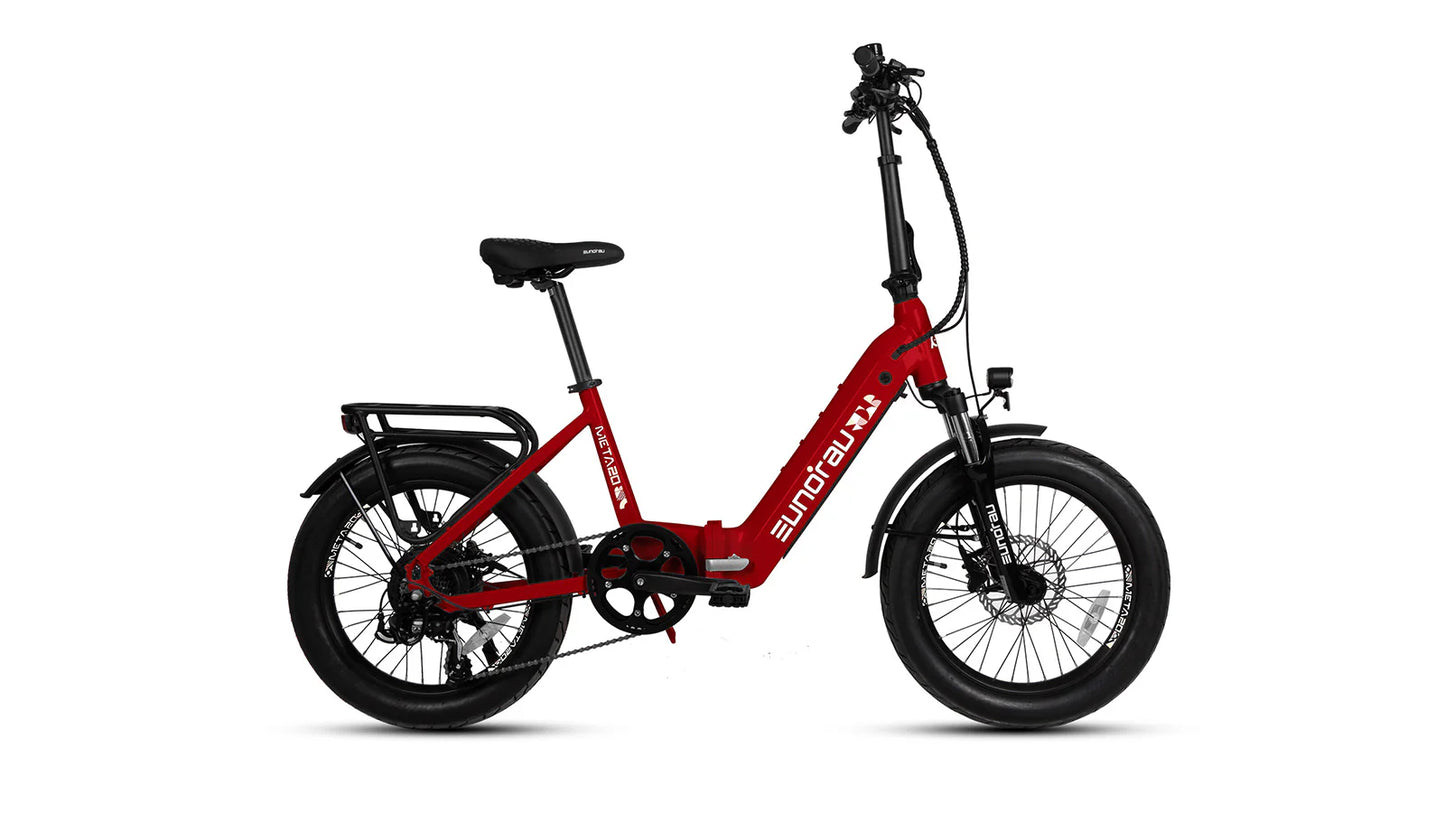 EUNORAU META Foldable Electric Bike – Compact 500W Step-Thru Commuter eBike