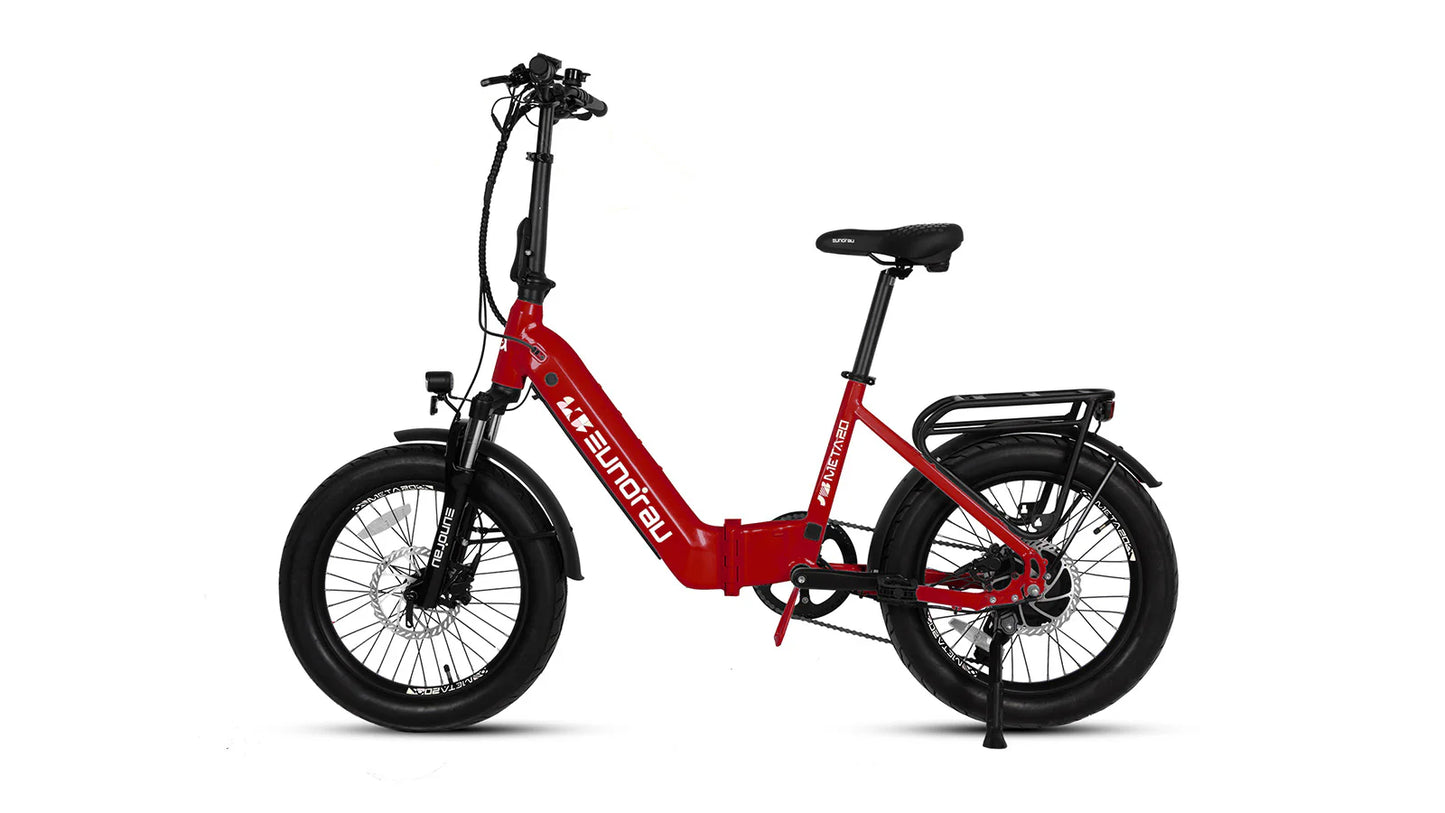 EUNORAU META Foldable Electric Bike – Compact 500W Step-Thru Commuter eBike