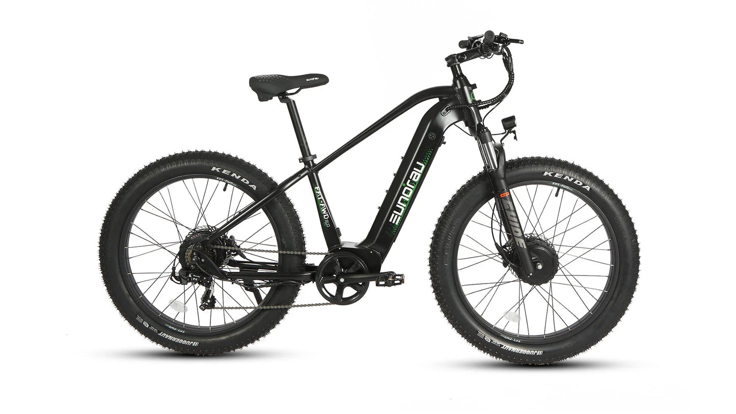 EUNORAU FAT-AWD 2.0 Electric Bike – Dual 750W All-Wheel Drive Fat Tire eBike