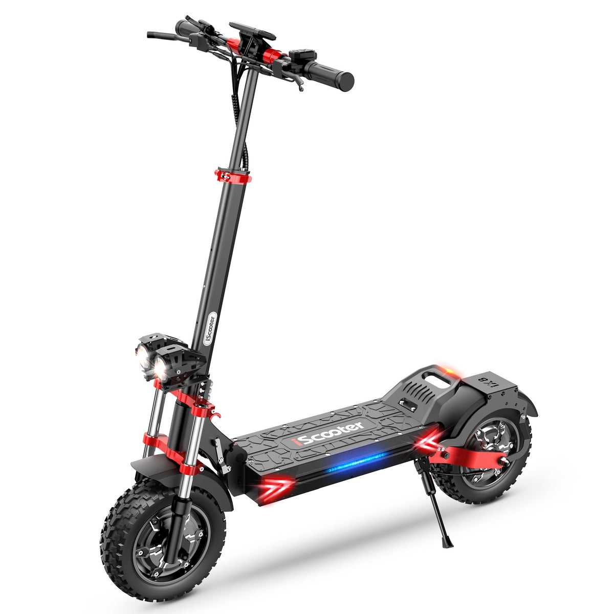iScooter iX8 off-road electric scooter with kickstand