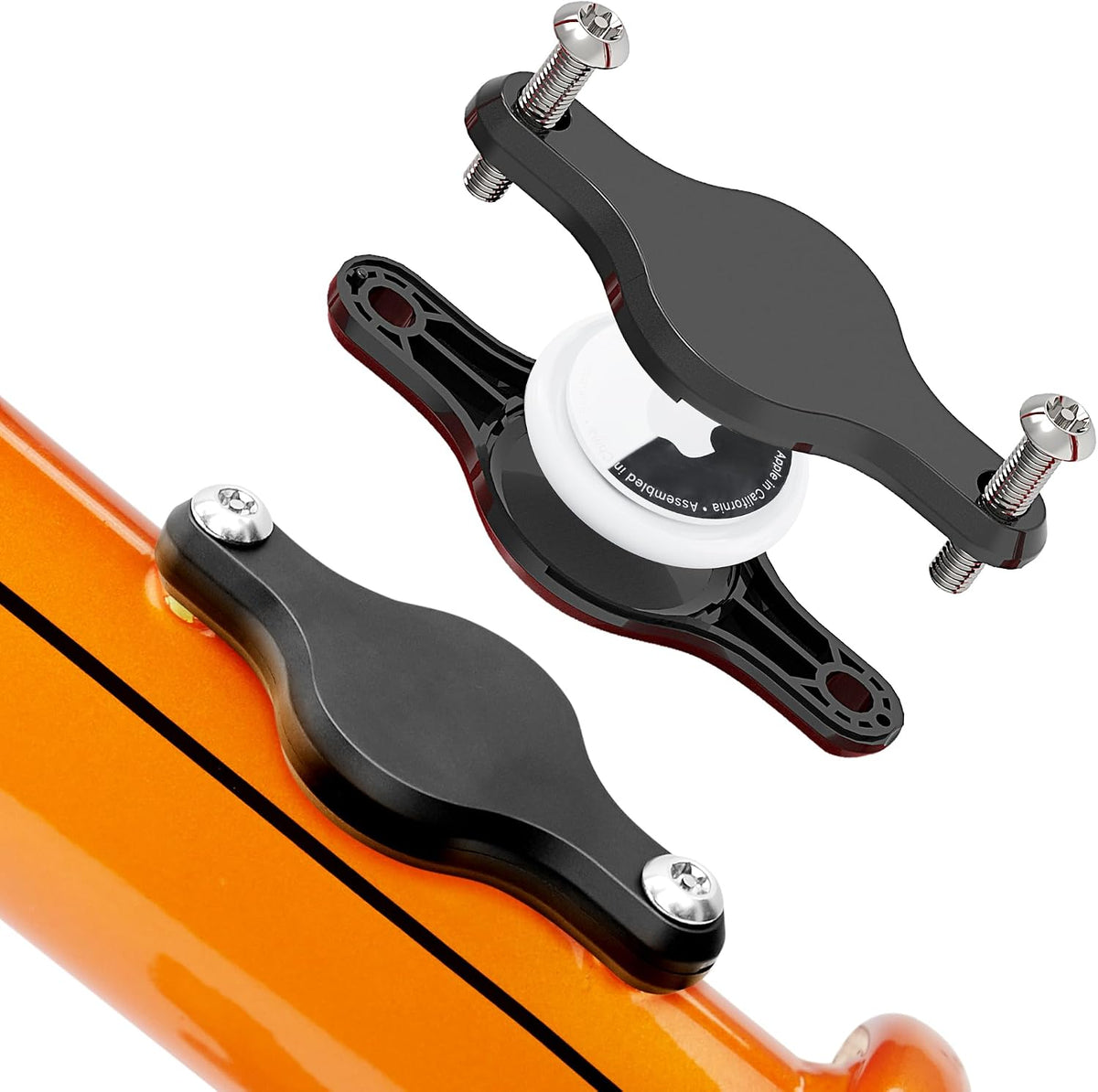 DLENP hidden AirTag bike mount under bottle cage