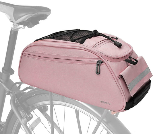 Bike Rack Bag, Waterproof Bicycle Trunk Pannier Rear Seat Pouch Cycling Bike Carrier Backseat Storage Luggage Saddle Shoulder Bag
