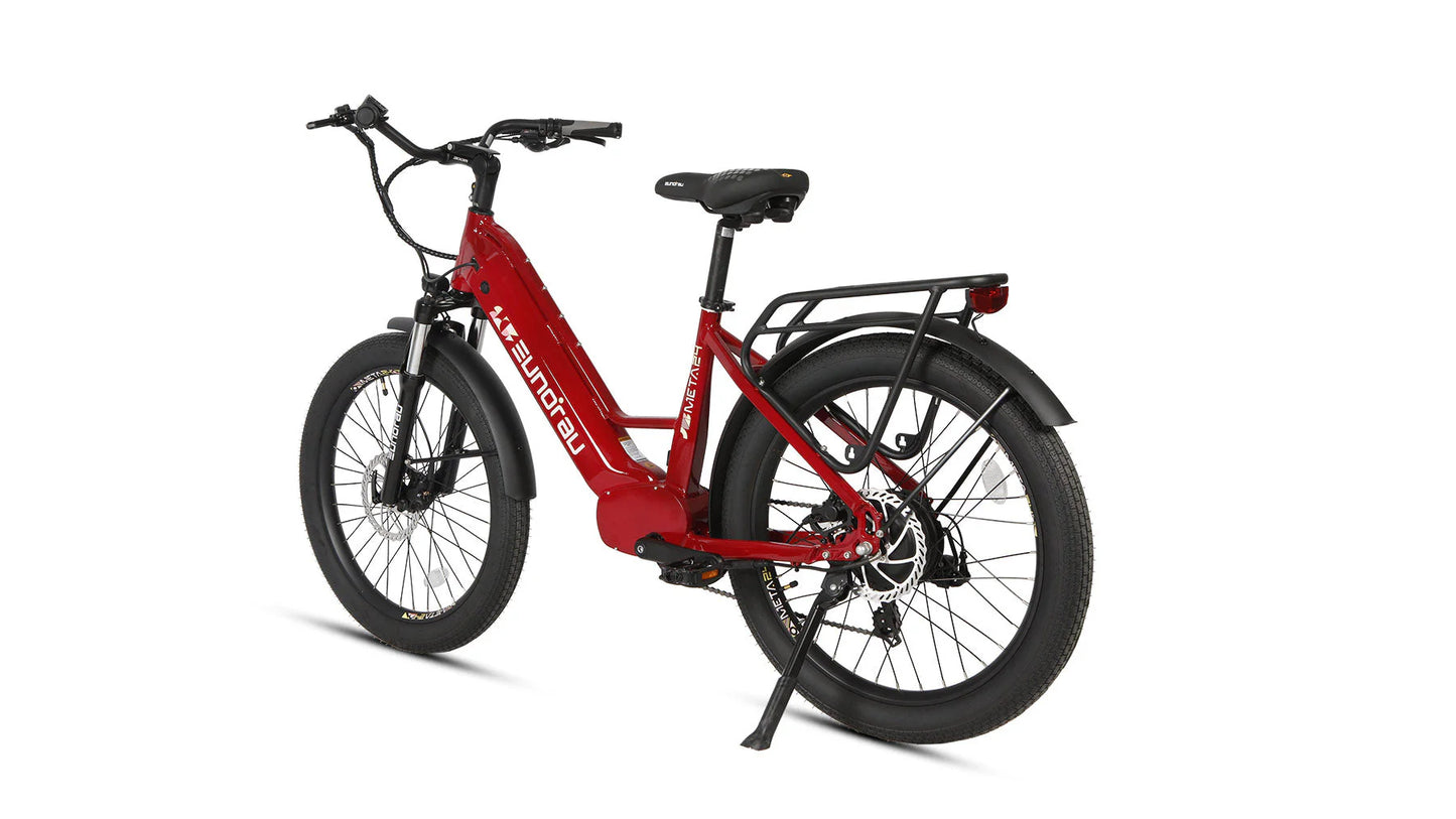 EUNORAU META 24-ST 2.0 Electric Bike – 500W Step-Thru City Commuter eBike