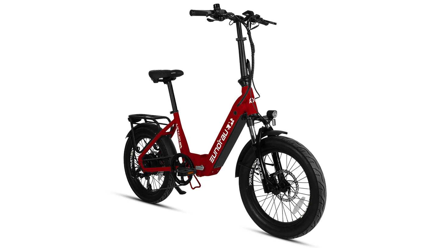 EUNORAU META Foldable Electric Bike – Compact 500W Step-Thru Commuter eBike