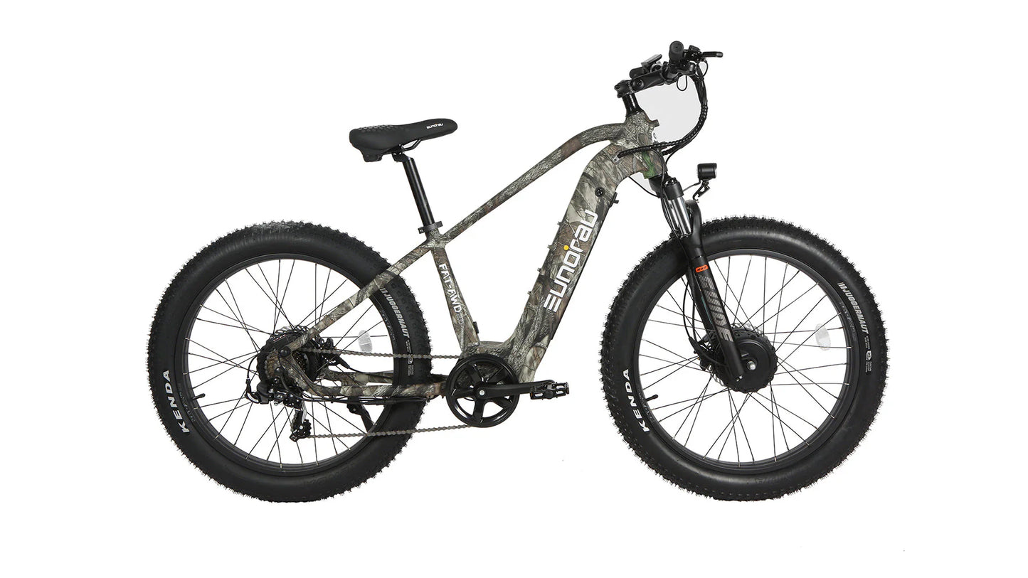 EUNORAU FAT-AWD 2.0 Electric Bike – Dual 750W All-Wheel Drive Fat Tire eBike