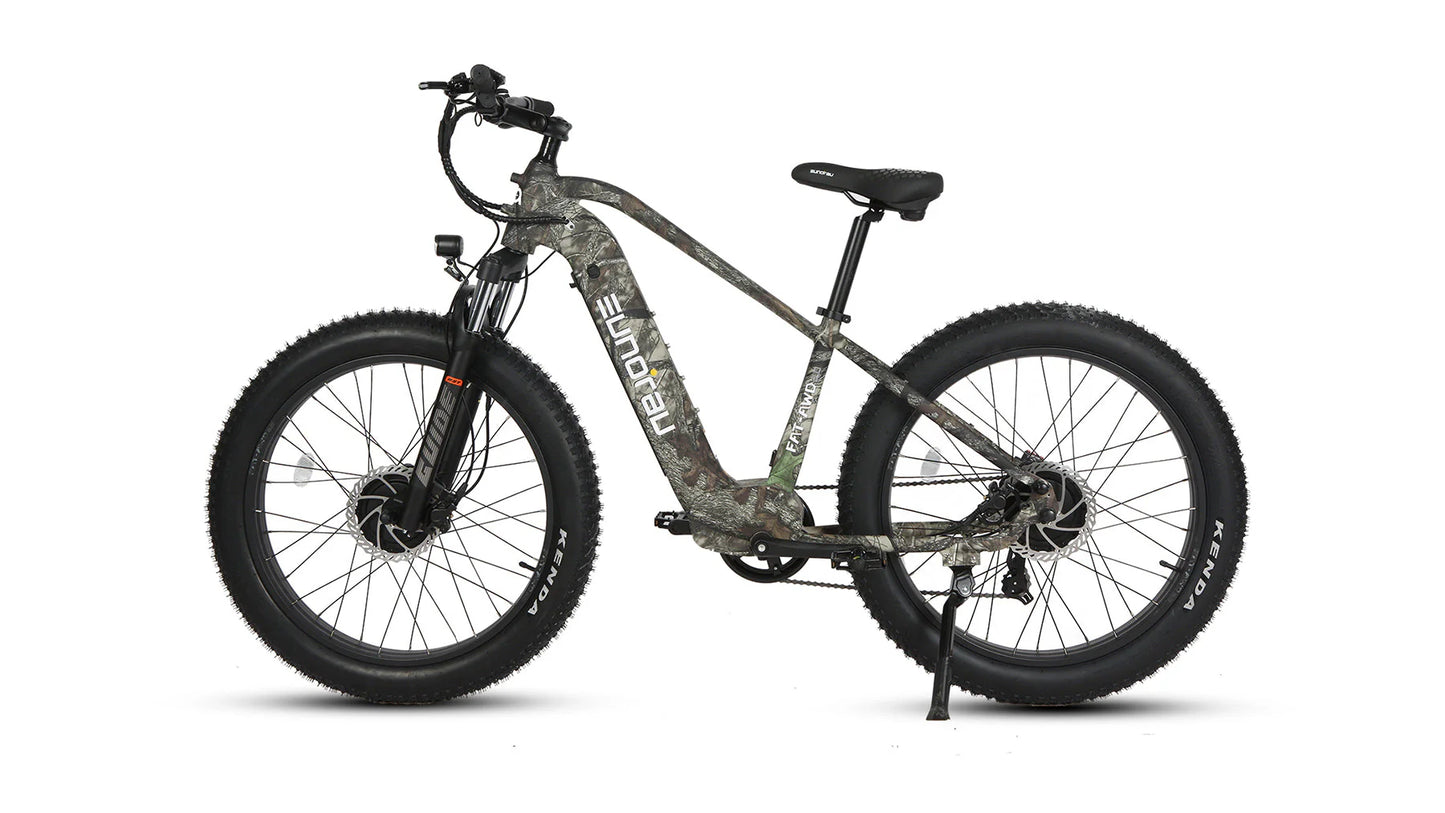 EUNORAU FAT-AWD 2.0 Electric Bike – Dual 750W All-Wheel Drive Fat Tire eBike