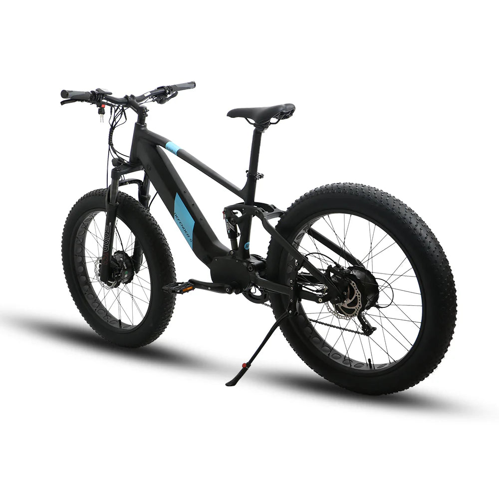 EUNORAU DEFENDER-S Dual Motor Electric Bike – 1500W Fat Tire All-Terrain eBike