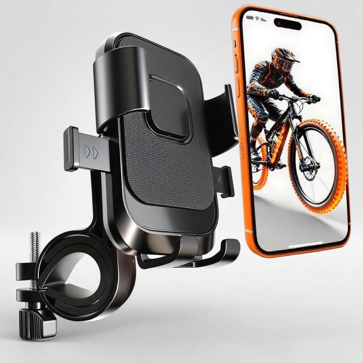 YTDSUP shockproof bike phone holder on handlebar