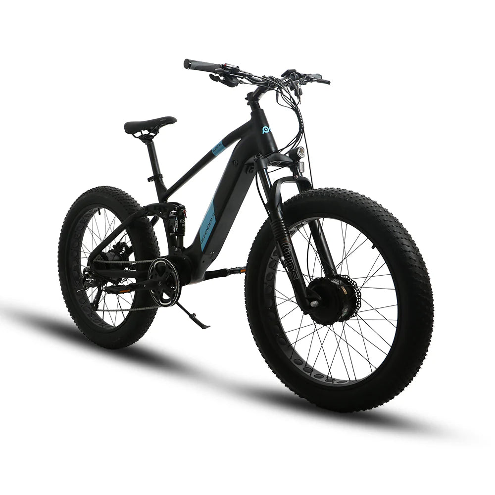EUNORAU DEFENDER-S Dual Motor Electric Bike – 1500W Fat Tire All-Terrain eBike