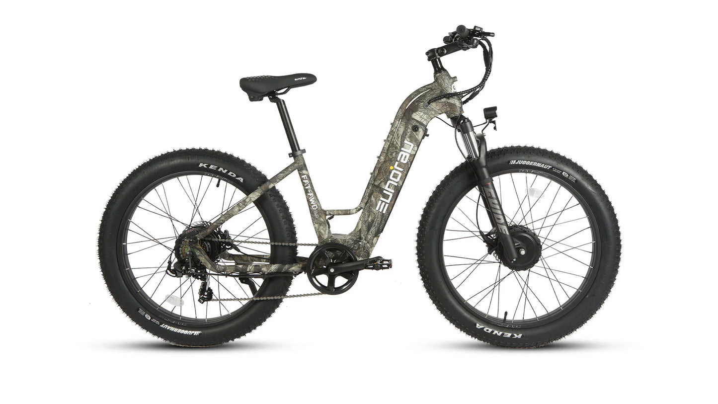 EUNORAU FAT-AWD 2.0 Electric Bike – Dual 750W All-Wheel Drive Fat Tire eBike