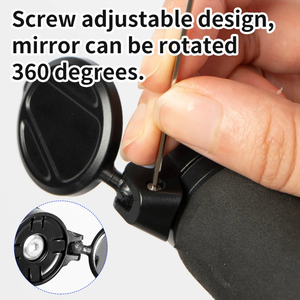 Bicycle Rearview Mirror Adjustable Rotate Bike Handlebar Plug Rear View Mirror Universal for MTB Road Bike Accessories