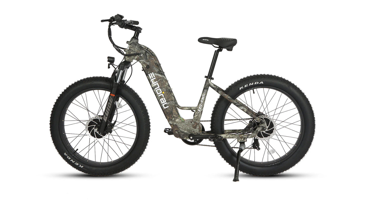 EUNORAU FAT-AWD 2.0 Electric Bike – Dual 750W All-Wheel Drive Fat Tire eBike