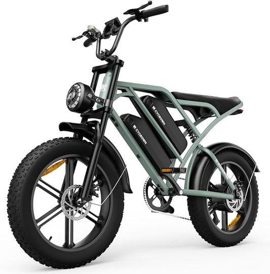 Cycrown Hunter Moped-Style Dual Battery Ebike