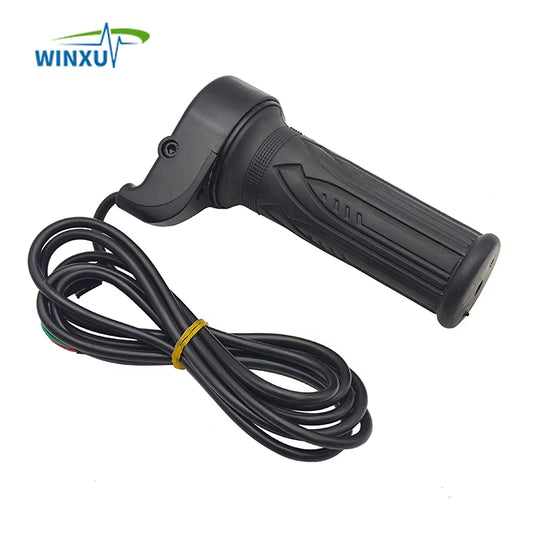 Electric Bicycle Twist Throttle Hall Sensor Turn Handle Accelerator 1.5M for Electric Scooter Ebike E-Bike Motorcycle Tricycle