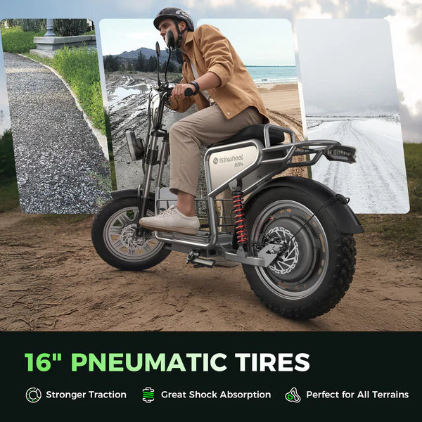 isinwheel H7Pro 1200W High-End Commuting Electric Scooter with Seat