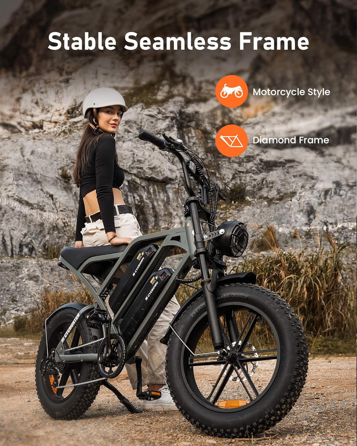 Cycrown Hunter Moped-Style Ebike