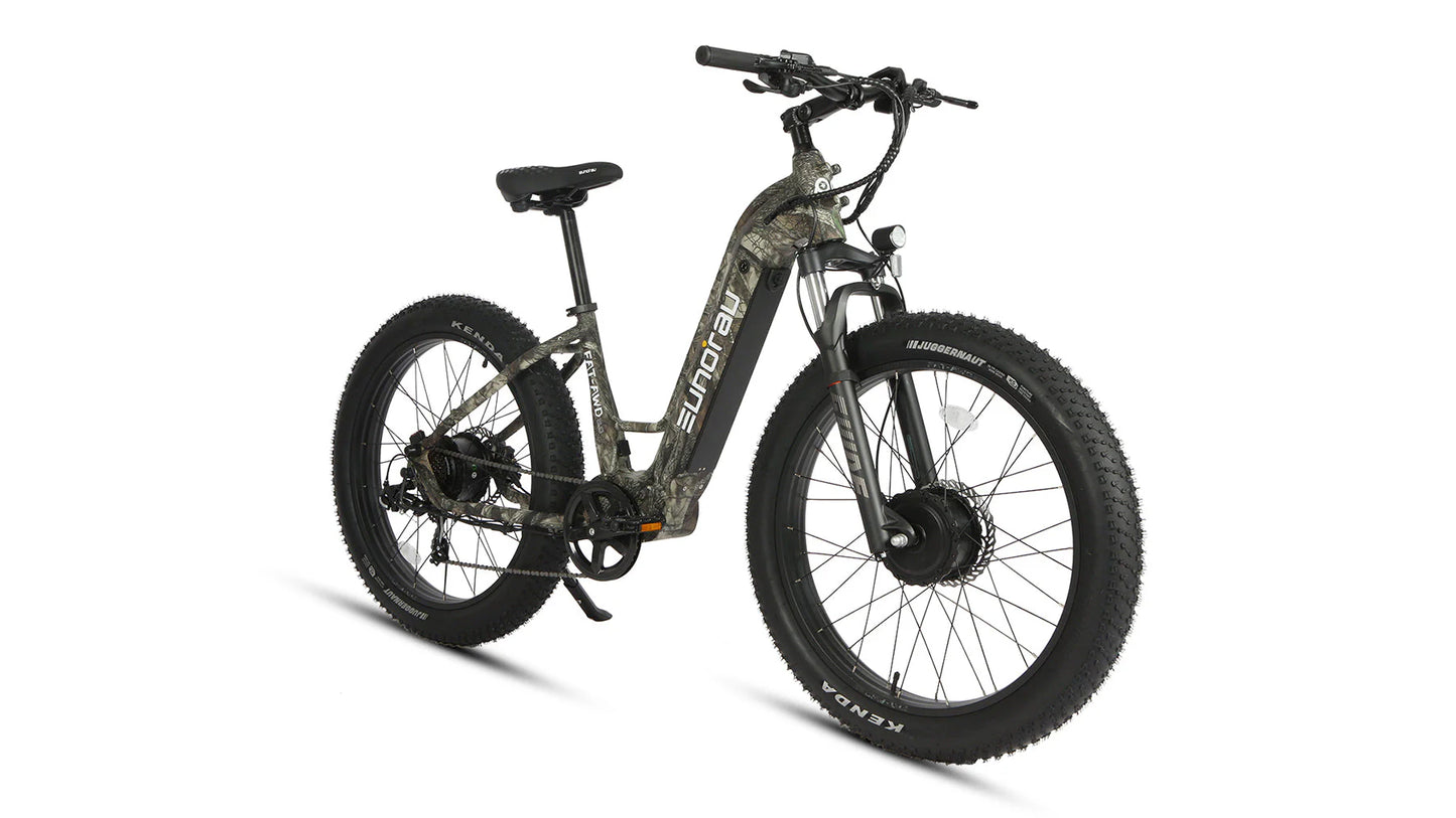 EUNORAU FAT-AWD 2.0 Electric Bike – Dual 750W All-Wheel Drive Fat Tire eBike