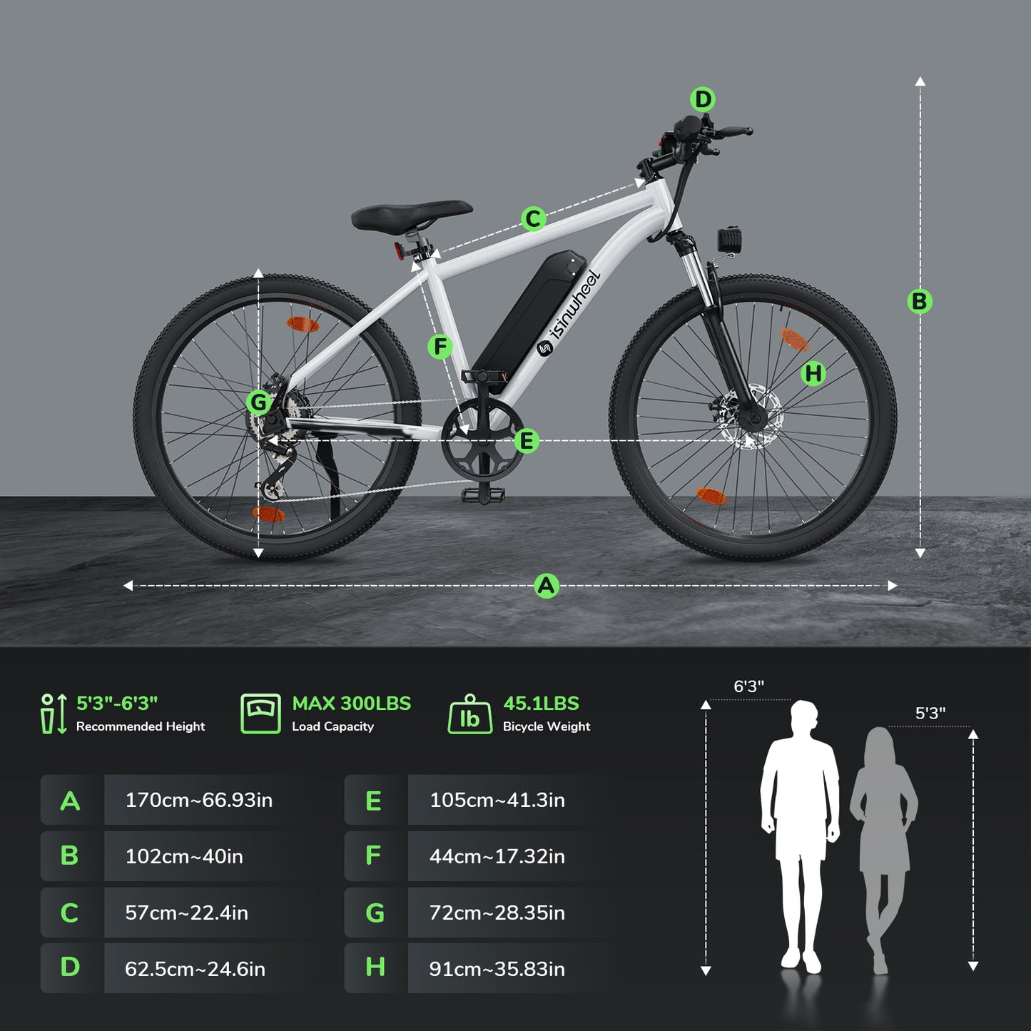 isinwheel M10 Electric Commuter Bike