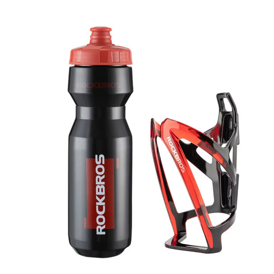 Bicycle Water Bottle Plastic Outdoor Running Sports Squeeze Mug Cycling Kettle Bike Cup with Bottle Bracket