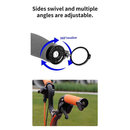 Bicycle Rearview Mirror Adjustable Rotate Bike Handlebar Plug Rear View Mirror Universal for MTB Road Bike Accessories