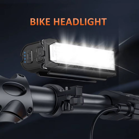 USB Rechargeable Bike Front Light 900 Lumens Cycling Light 2000Mah Bike Lights for Night Riding/Cycling Safety Lamp