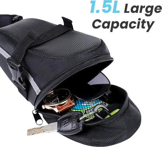 wildmore 1L bike seat bag under saddle – photo 2
