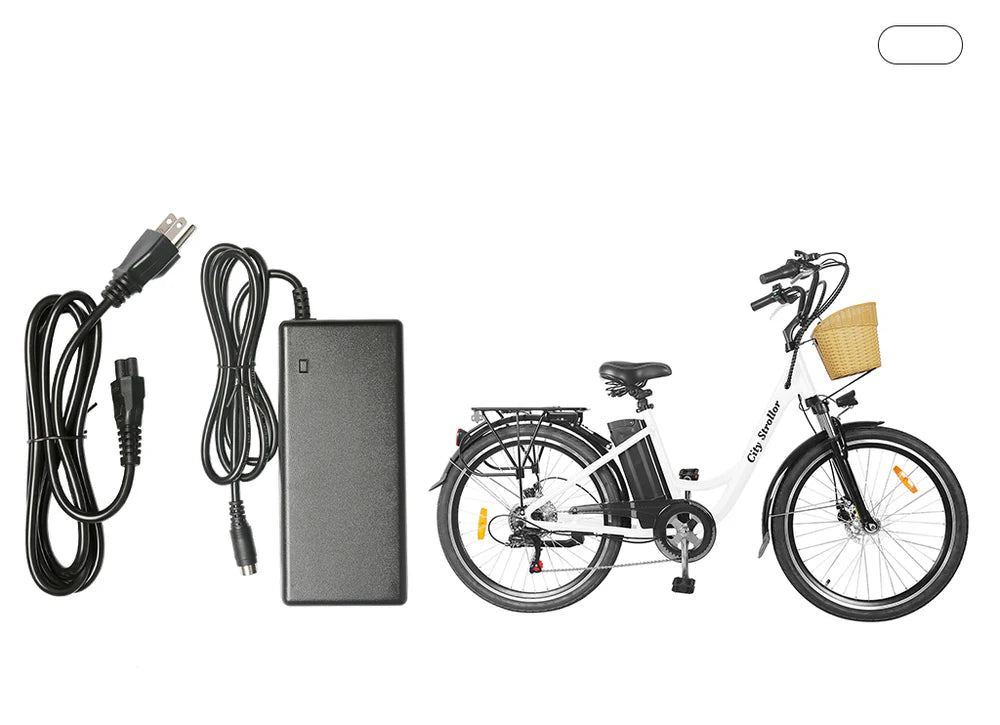 NAKTO Electric Bike Charger – Compatible with Camel, Elegance, Cruiser, Classic, Fashion, Mini Cruiser, Pony, City Stroller