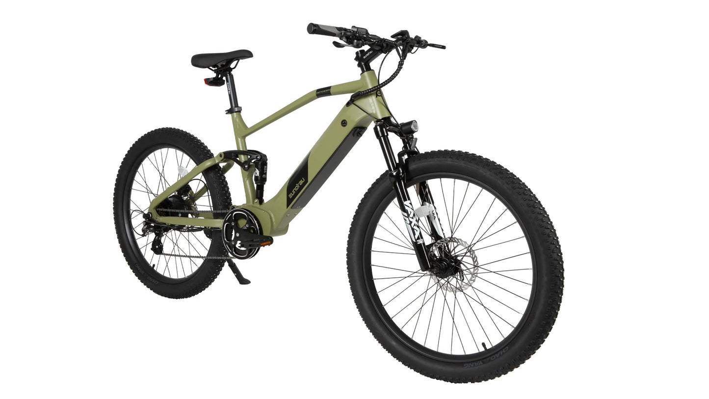 EUNORAU Defender Electric Mountain Bike – 750W Full Suspension Fat Tire eBike