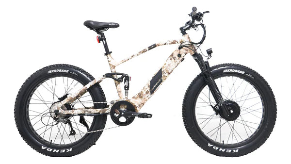 EUNORAU DEFENDER-S Dual Motor Electric Bike – 1500W Fat Tire All-Terrain eBike