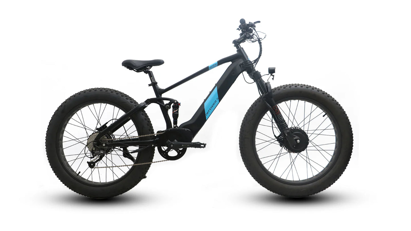 EUNORAU DEFENDER-S Dual Motor Electric Bike – 1500W Fat Tire All-Terrain eBike