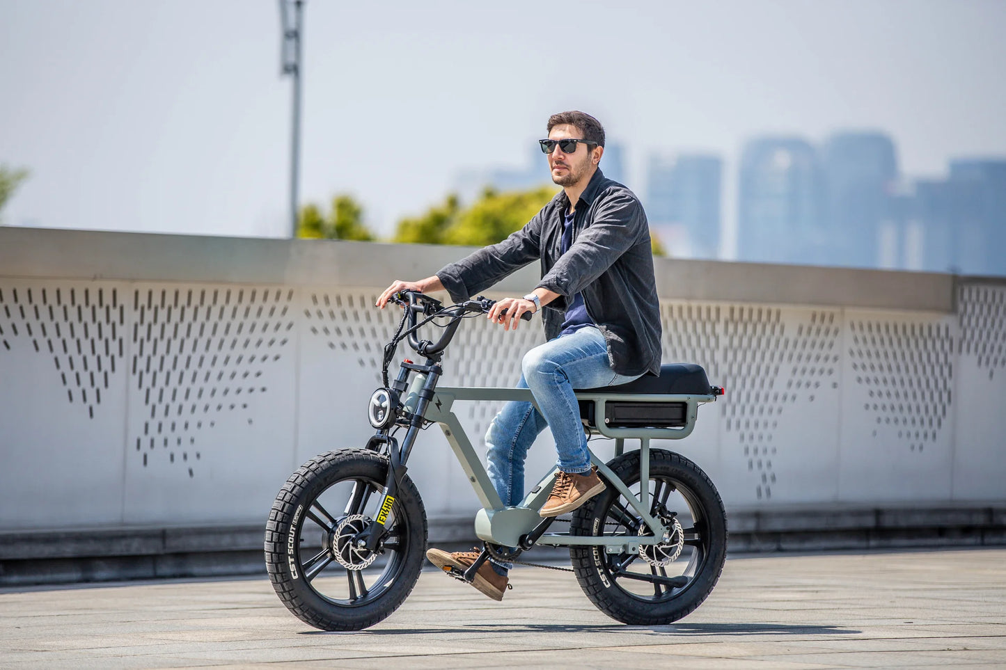 EUNORAU Flash AWD Electric Bike – Dual Motor 1000W Urban Cruiser eBike