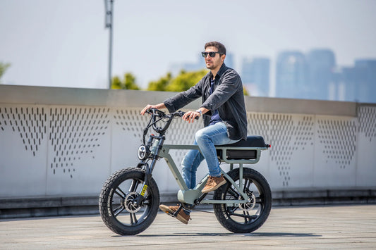 EUNORAU Flash AWD Electric Bike – Dual Motor 1000W Urban Cruiser eBike
