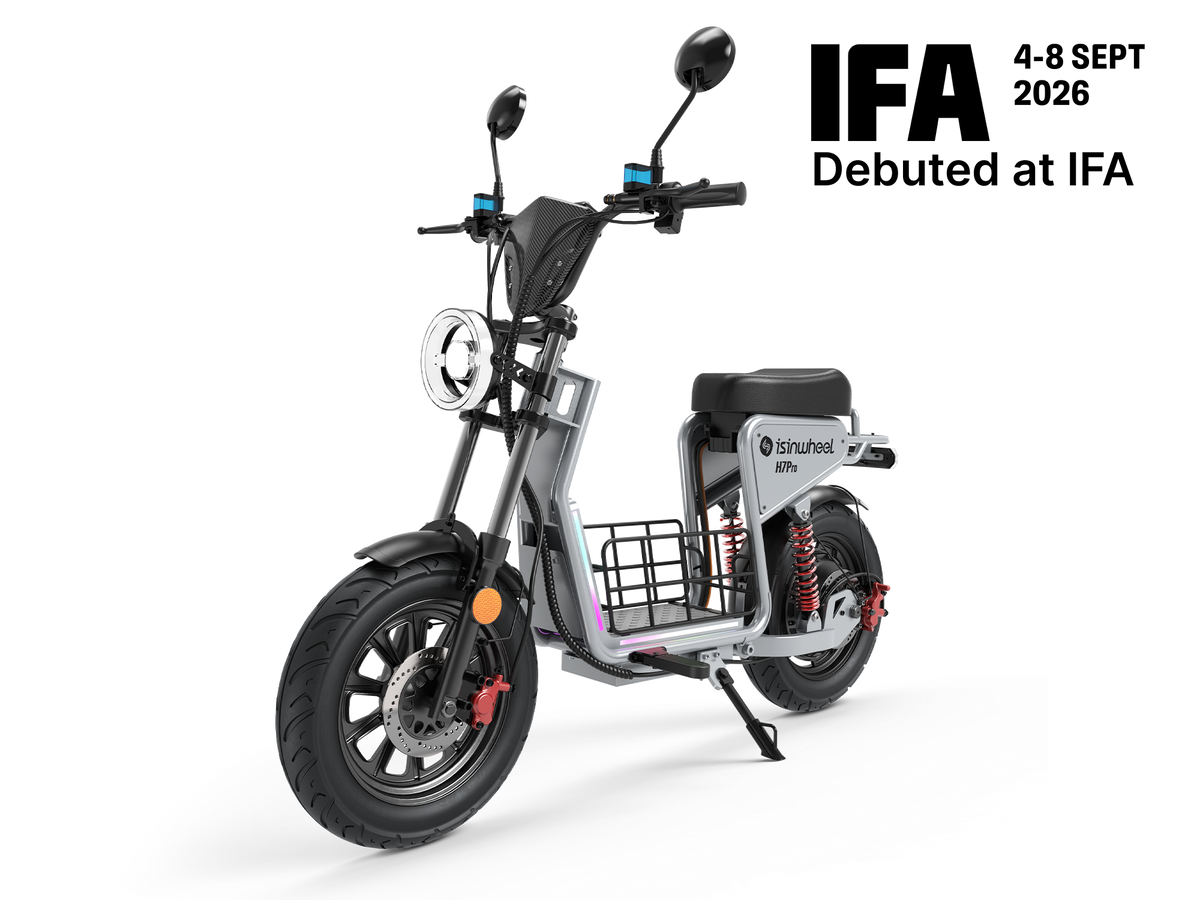 isinwheel H7Pro 1200W High-End Commuting Electric Scooter with Seat