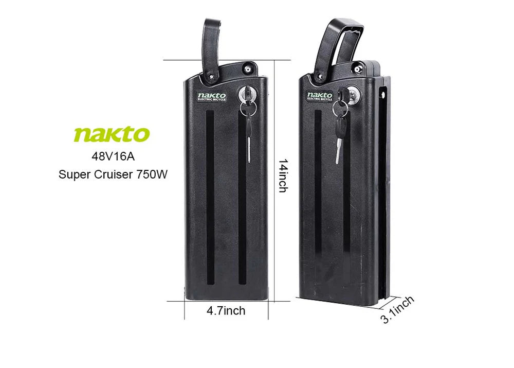 Ebike Battery Replacement for NAKTO Super Cruiser