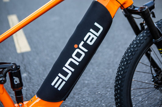 EUNORAU thermal battery wrap installed on e-bike