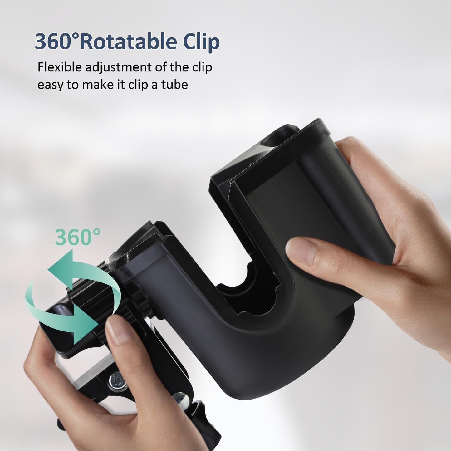 Universal Cup Bottle Phone Holder for Wheelchair Stroller Walker Bike Scooter