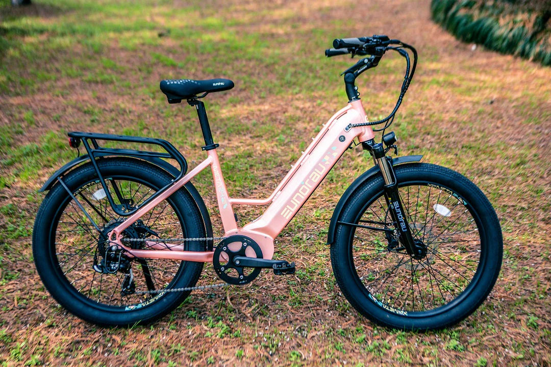 EUNORAU META 24-ST 2.0 Electric Bike – 500W Step-Thru City Commuter eBike