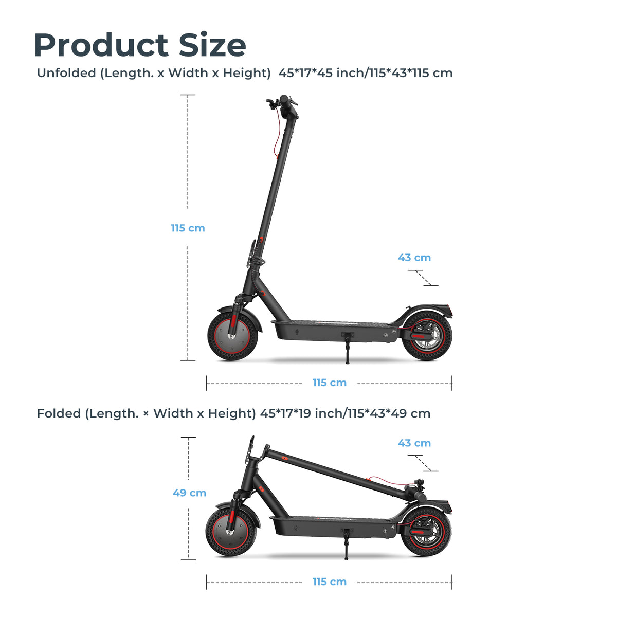 iScooter Outstanding i9Max Electric Scooter for Adults, 500W, 20Miles – photo 20