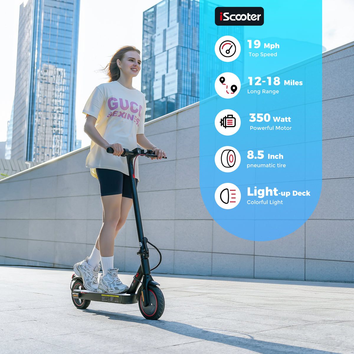 iScooter i9L 350W Foldable Commuting Electric Scooter – photo 6