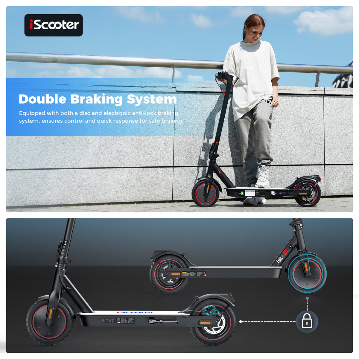 iScooter i9L 350W Foldable Commuting Electric Scooter – photo 4