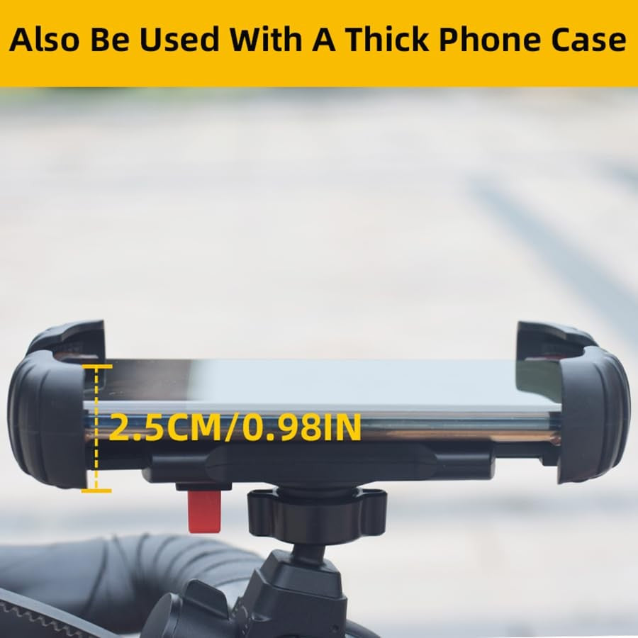 Bike Handlebar Phone Holder, Motorcycle Mount Mb4-Black