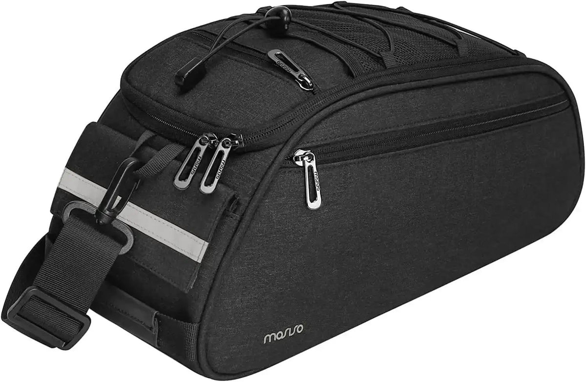 MOSISO Waterproof Bike Rack Bag – 12L Rear Seat Trunk Pannier with Shoulder StrapEvolveRide